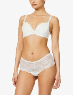 Aubade Toujours Stretch-lace Plunge Bra -Reisi Clothing Shop R03735959 OPALE ALT02