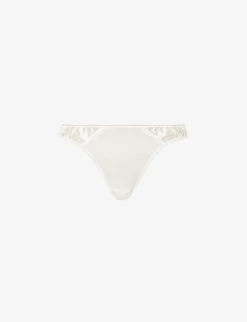 MAISON LEJABY Sin Mid-rise Stretch-tulle Briefs