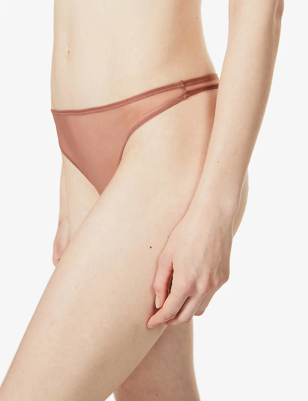 AGENT PROVOCATEUR Lucky High-rise Stretch-mesh Thong 7 AGENT PROVOCATEUR Lucky High-rise Stretch-mesh Thong - Image 5