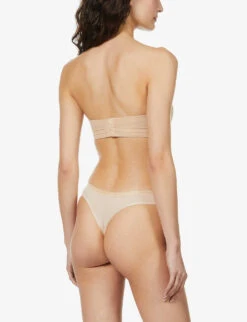 MAISON LEJABY NUFIT V-neck Stretch-woven Bra -Reisi Clothing Shop R03761757 BEIGE ALT03