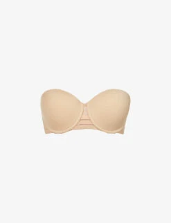 MAISON LEJABY NUFIT V-neck Stretch-woven Bra