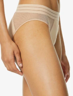 MAISON LEJABY NUFIT High-rise Stretch-woven Briefs -Reisi Clothing Shop R03763140 BEIGE ALT04