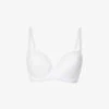 Wacoal Raffiné Floral-pattern Stretch-lace Underwired Bra -Reisi Clothing Shop R03767808 WHITE M