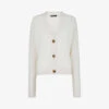 Whistles Long-sleeved Cashmere Cardigan -Reisi Clothing Shop R03769047 IVORY M