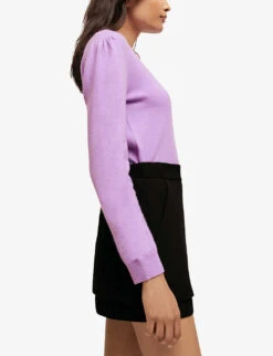 Maje Pamo Skirt-style Shorts -Reisi Clothing Shop R03787236 NOIRGRIS ALT03