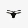 Slyph Mid-rise Stretch-silk Thong -Reisi Clothing Shop R03796305 BLACK M