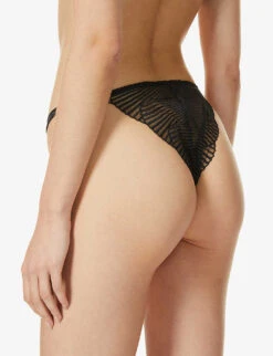 Athena High-rise Stretch-woven Briefs -Reisi Clothing Shop R03796312 BLACK ALT03