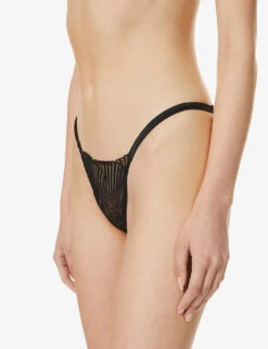 Athena High-rise Stretch-woven Briefs -Reisi Clothing Shop R03796312 BLACK ALT04