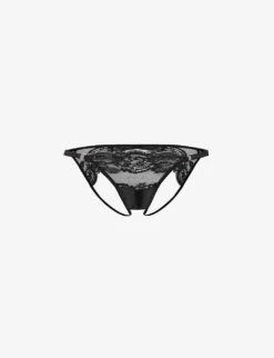 Seraphine Mid-rise Silk-blend Open Briefs