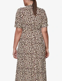 Whistles Ada Animal-print Midi Dress -Reisi Clothing Shop R03797923 MULTICOLOURED ALT02