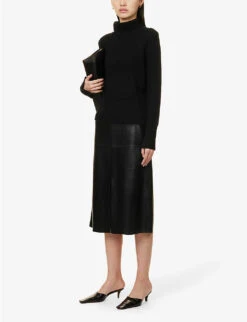 Joseph Turtle-neck Cashmere Jumper -Reisi Clothing Shop R03800582 BLACK ALT01