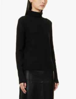 Joseph Turtle-neck Cashmere Jumper -Reisi Clothing Shop R03800582 BLACK ALT02