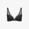 Chantelle Waltz Stretch-lace Push-up Bra -Reisi Clothing Shop R03801673 011BLACK M