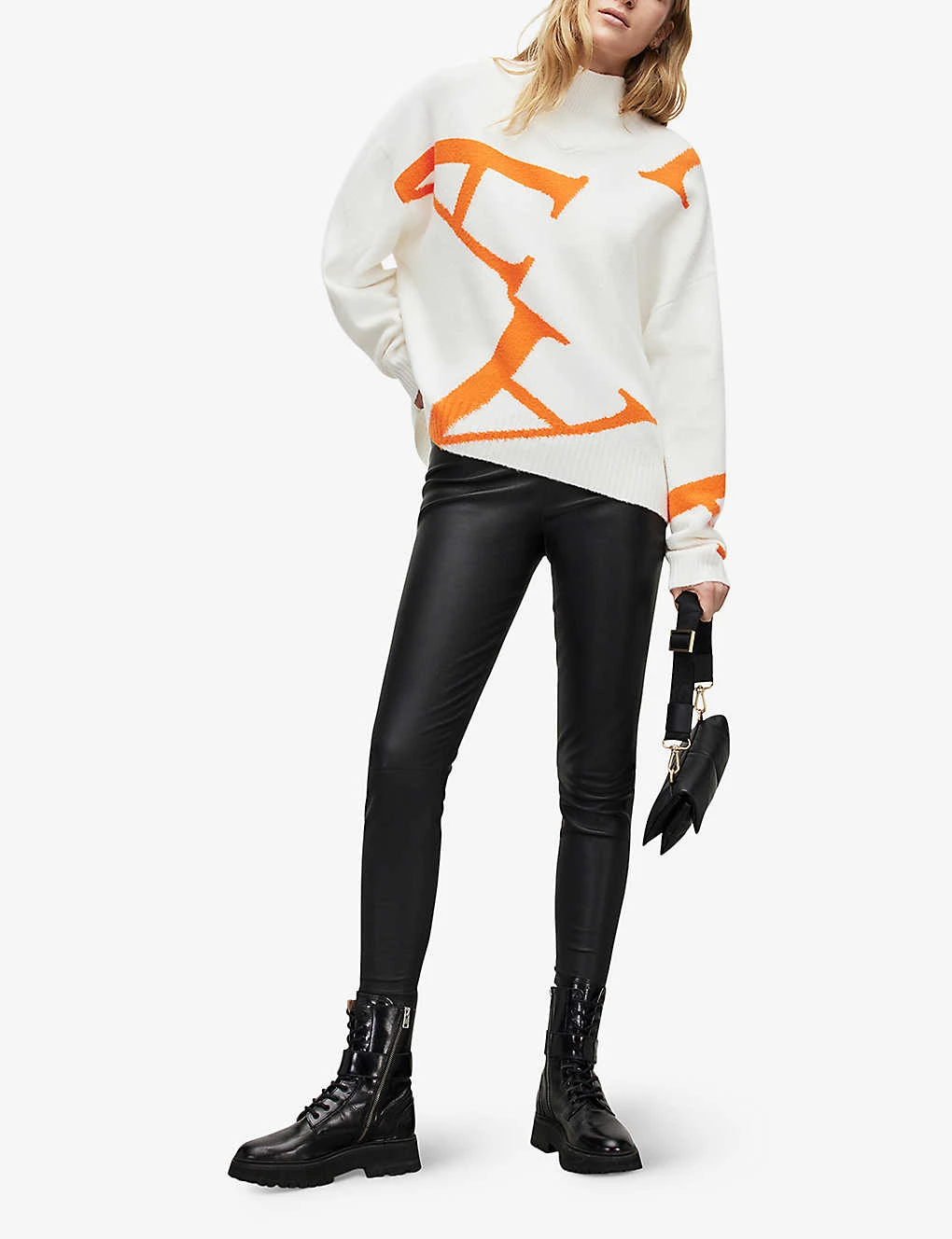 AllSaints A Star Signature-graphic Wool-blend Jumper 4 AllSaints A Star Signature-graphic Wool-blend Jumper - Image 2