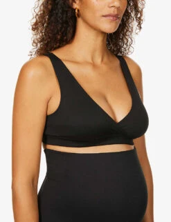 Maternity The Comfy Reversible Stretch-woven Bra -Reisi Clothing Shop R03811958 BLACK ALT04