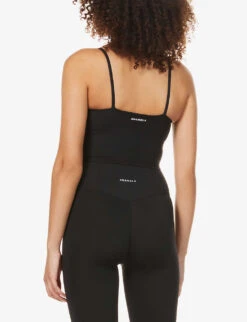 Tank Round-neck Stretch-jersey Bralette -Reisi Clothing Shop R03812457 BLACK ALT03