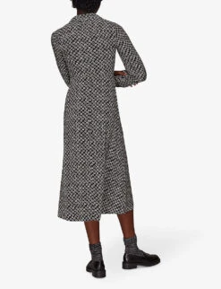 Whistles Landmark-print Woven Shirt Midi Dress -Reisi Clothing Shop R03838092 BLACK ALT02