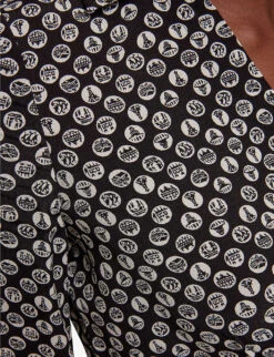 Whistles Landmark-print Woven Shirt Midi Dress -Reisi Clothing Shop R03838092 BLACK ALT04