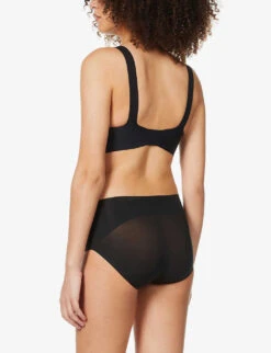 Spanx V-neck Unlined Stretch-jersey Bralette -Reisi Clothing Shop R03838558 VERYBLACK ALT03