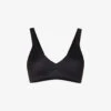 Spanx V-neck Unlined Stretch-jersey Bralette -Reisi Clothing Shop R03838558 VERYBLACK M