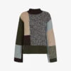 Whistles Patchwork Wool-blend Jumper -Reisi Clothing Shop R03854072 MULTICOLOURED M