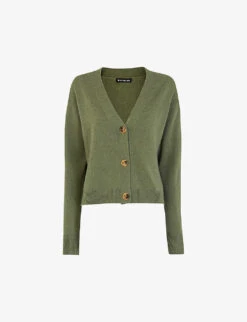 Whistles V-neck Long-sleeve Cashmere Cardigan