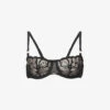 Chantelle Fleurs Balconette Stretch-mesh Bra -Reisi Clothing Shop R03867943 011BLACK M