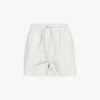 AllSaints Shana Elasticated Leather Shorts -Reisi Clothing Shop R03868469 WHITE M