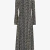 Whistles Geo-print Woven Midi Dress
