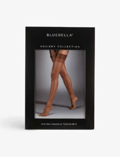 BLUEBELLA Plain Semi-sheer Stretch-woven Stockings