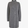 Whistles Funnel-neck Wool Midi Dress -Reisi Clothing Shop R03875867 GREY M