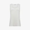 Reiss Riley Round-neck Silk-blend Vest Top -Reisi Clothing Shop R03882393 WHITE M