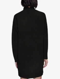 Whistles Turtleneck Wool Mini Dress -Reisi Clothing Shop R03884403 BLACK ALT03