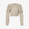 Jacquemus La Maille Risoul Cropped Wool Jumper -Reisi Clothing Shop R03888313 BEIGE M