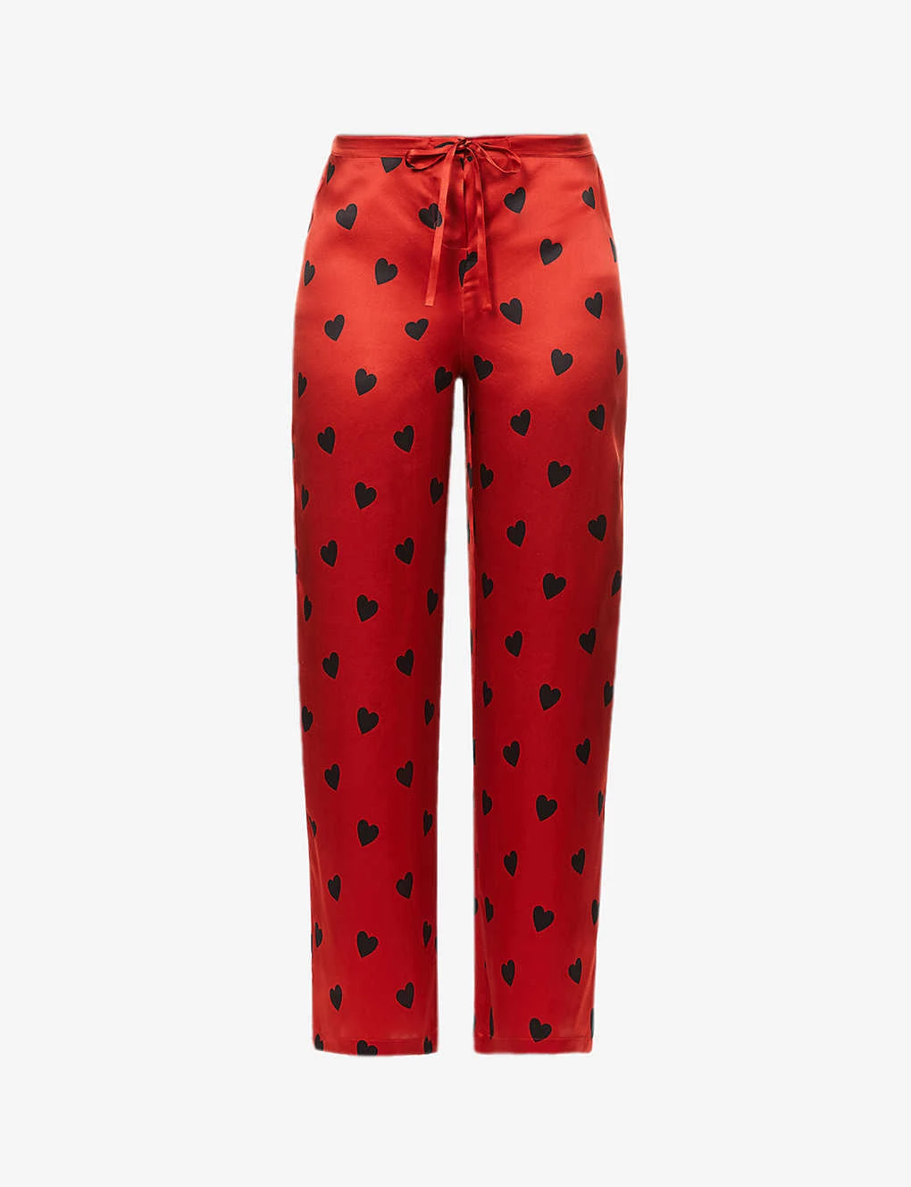 AGENT PROVOCATEUR Hart Heart-print Silk Pyjama Trousers 3 AGENT PROVOCATEUR Hart Heart-print Silk Pyjama Trousers