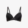 Calvin Klein Comfort Lotus-lace Lift Demi Bra 2 Calvin Klein Comfort Lotus-lace Lift Demi Bra -Reisi Clothing Shop R03894459 BLACK M