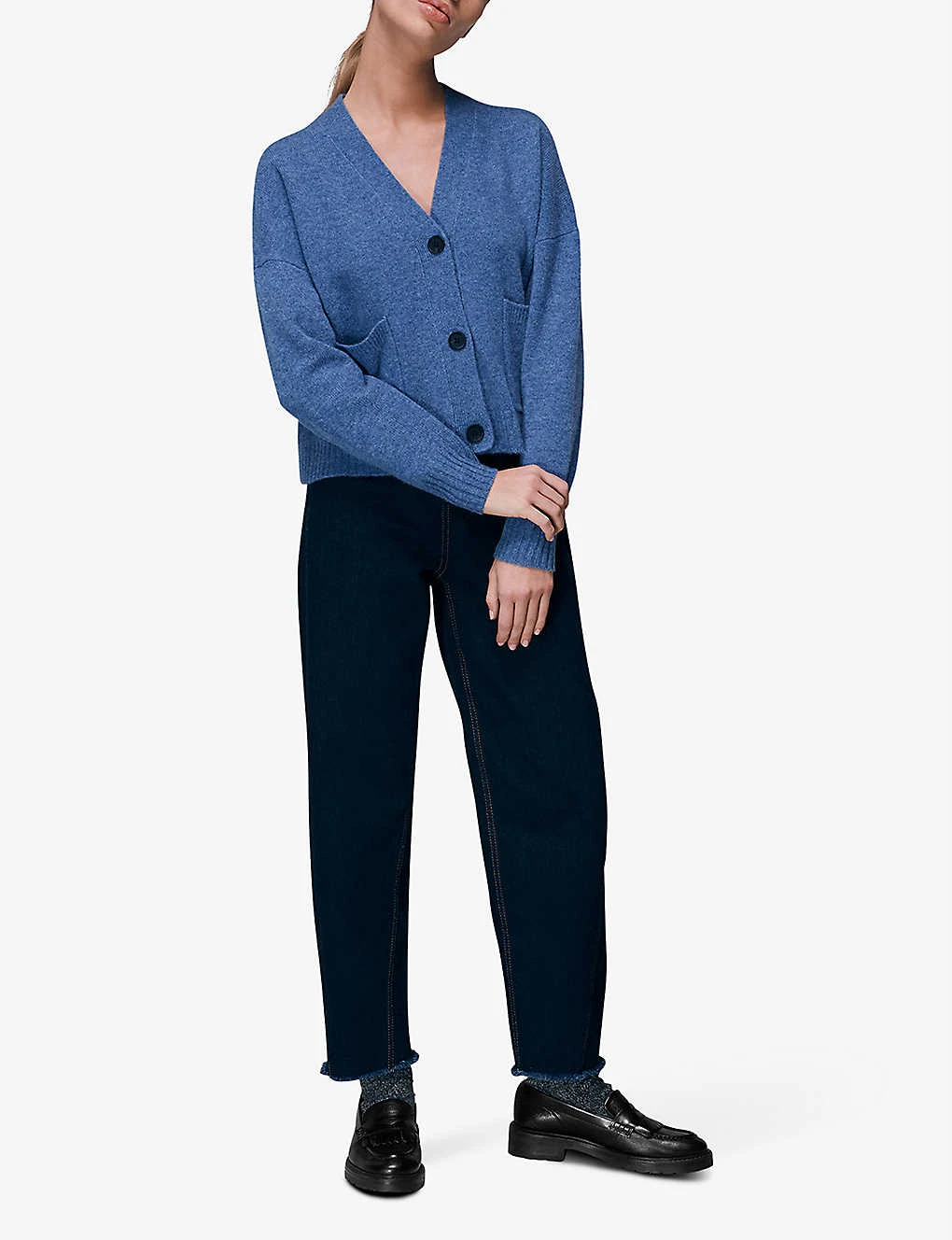 Whistles Twin-pocket Wool Cardigan 4 Whistles Twin-pocket Wool Cardigan - Image 2