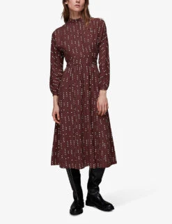 Whistles Theodora Dash Polka Dot Woven Dress -Reisi Clothing Shop R03894956 MULTICOLOURED ALT01