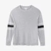 Stripe-sleeve Wool And Cashmere-blend Jumper -Reisi Clothing Shop R03899421 PALEGRMRL M