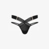 BLUEBELLA Sutton Mid-rise Stretch-woven Thong -Reisi Clothing Shop R03899457 BLACK M
