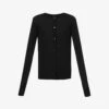Joseph Cashair Regular-fit Cashmere Cardigan -Reisi Clothing Shop R03900702 BLACK M