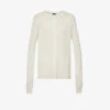 Joseph Cashair Round-neck Cashmere Cardigan -Reisi Clothing Shop R03900703 IVORY M