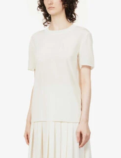 Joseph Rubin Silk-crepe Blouse -Reisi Clothing Shop R03900837 IVORY ALT02