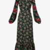 Villanelle Floral-print Cotton Midi Dress -Reisi Clothing Shop R03903464 BLACK M