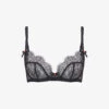 AGENT PROVOCATEUR Lorna Scalloped-lace Underwired Bra -Reisi Clothing Shop R03907070 BLACK M