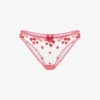 AGENT PROVOCATEUR Cupid Heart-print Woven Briefs