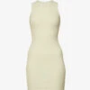 Slim-fit Ribbed Stretch-cotton Mini Dress -Reisi Clothing Shop R03920630 BONE M