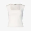 AllSaints Tamie Stretch-woven Vest Top 2 AllSaints Tamie Stretch-woven Vest Top -Reisi Clothing Shop R03929634 CHALKWHITE M