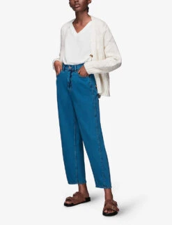 Whistles Willa Organic Cotton-jersey T-shirt -Reisi Clothing Shop R03929936 WHITE ALT01