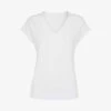 Whistles Willa Organic Cotton-jersey T-shirt -Reisi Clothing Shop R03929936 WHITE M